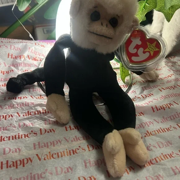 RARE 1999/1998 TY Beanie Baby Mooch Monkey Multiple Tag Errors - Picture 4 of 4
